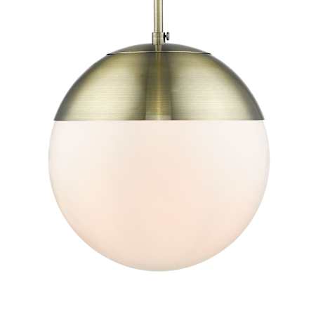 Golden Lighting Dixon 12" Wide Outdoor Pendant Aged Brass