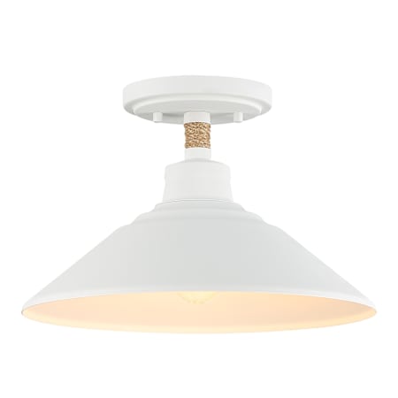 Golden Lighting Journey 12" Wide Semi-Flush Ceiling Fixture Natural White