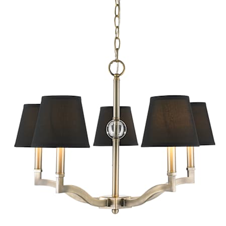 Golden Lighting Waverly 5 Light 25" Wide Chandelier Aged Brass