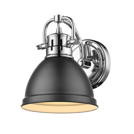 Golden Lighting Duncan 9" Tall Bathroom Sconce Matte Black