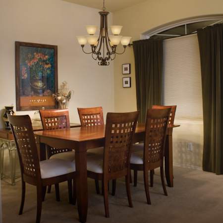 9 Light Chandelier Champagne Bronze Finish Room View