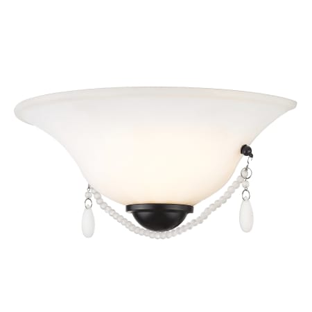 Golden Lighting Priscilla 5" Tall Wall Sconce Matte Black