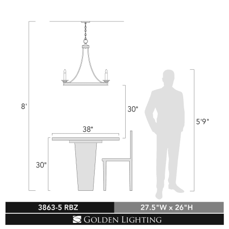Golden Lighting-3836-5-Scale View