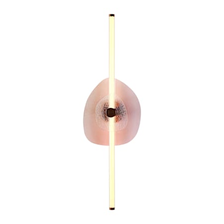 Golden Lighting Colorella 2 Light 5" Wide Bath Bar Rose Gold / Pink Seeded / Clear