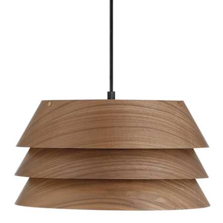 Golden Lighting Aalto 7" Tall Pendant Dark Walnut