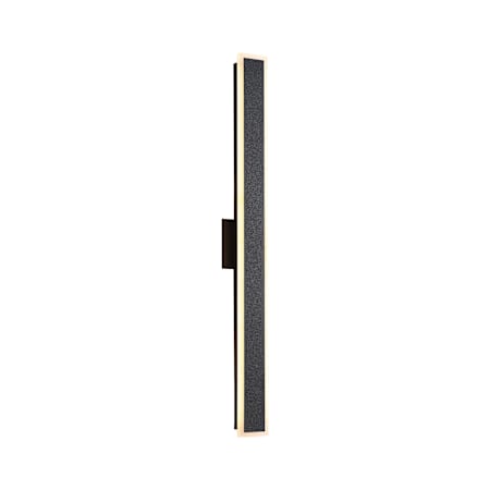 Golden Lighting Obsidian 36" Tall Outdoor Wall Sconce Sand Black