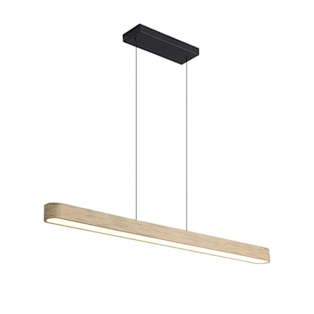 Golden Lighting Silva 47" Wide LED Linear Outdoor Chandelier Driftwood