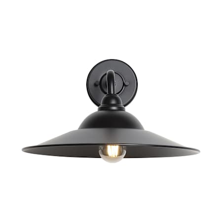 Golden Lighting Croma 12" Tall Outdoor Wall Sconce Matte Black