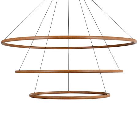 Golden Lighting Veritas 71" Wide Ring Chandelier Driftwood