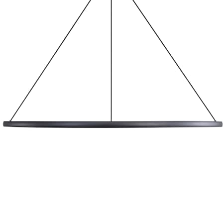 Golden Lighting Veritas 71" Wide Ring Chandelier Sand Black