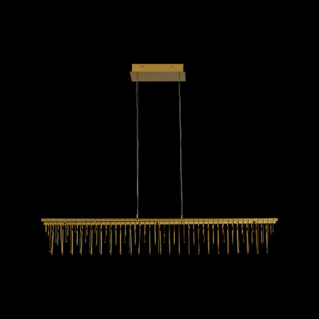 Golden Lighting Lucerna 5" Wide Linear Pendant Stainless Steel Gold