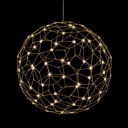 Golden Lighting Spheris 32" Wide Pendant Natural Brass