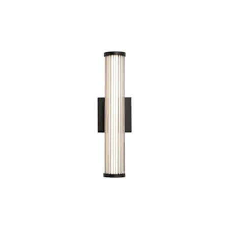 Golden Lighting Rodara 17" Tall Outdoor Wall Sconce Matte Black