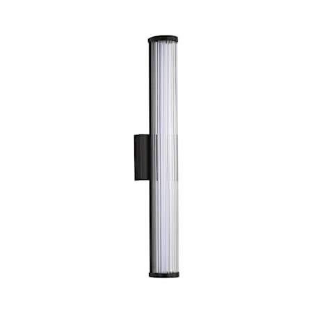 Golden Lighting Rodara 25" Tall Outdoor Wall Sconce Matte Black