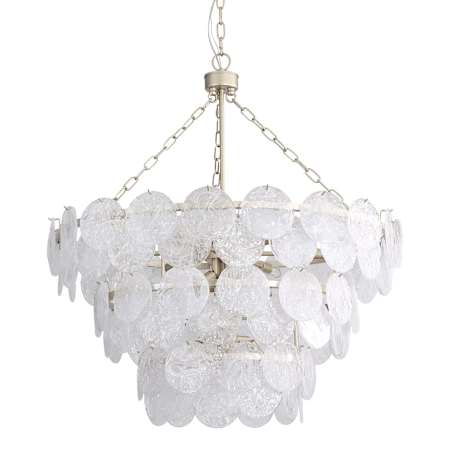 Golden Lighting Cascada 13 Light 32" Wide Pendant Aegean Silver / Cirrus Cloud