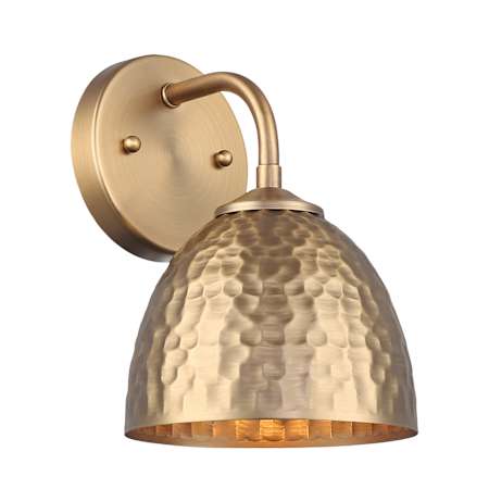 Golden Lighting Shepard 10" Tall Bathroom Sconce Modern Brass