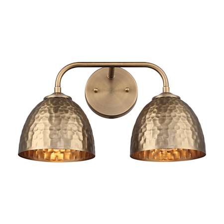 Golden Lighting Shepard 2 Light 16" Wide Vanity Light Modern Brass