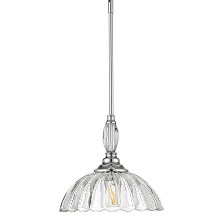 Golden Lighting Audra 12" Wide Pendant Pewter