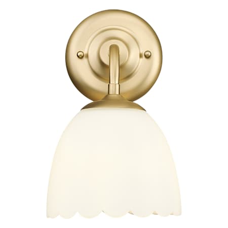 Golden Lighting Dorinda 11" Tall Wall Sconce Brushed Champagne Bronze / Opal Glass