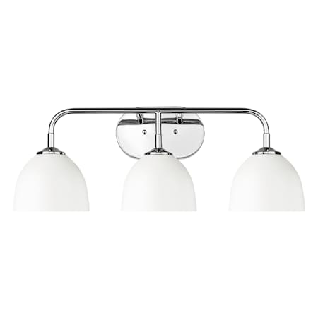 Golden Lighting Zoey 3 Light 7" Wide Vanity Light Chrome