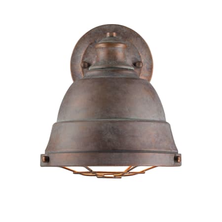 Golden Lighting Bartlett 1 Light 9.25" Wide Wall Sconce Copper Patina