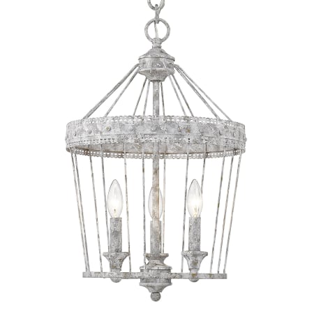 Golden Lighting Ferris 3 Light 14" Wide Taper Candle Pendant Oyster