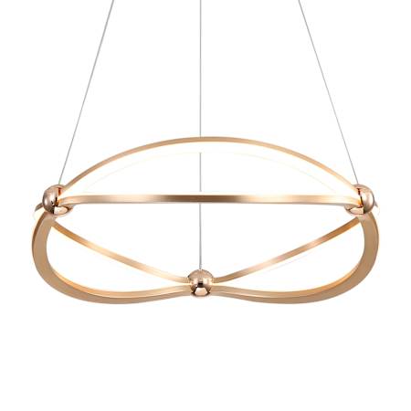 Golden Lighting Spirale 19" Wide LED Abstract Chandelier Anodized Gold