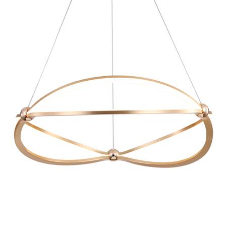 Golden Lighting Spirale 24" Wide LED Abstract Chandelier Anodized Gold