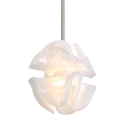 Golden Lighting Glacier 14" Wide Pendant Polished Nickel