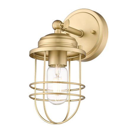 Golden Lighting Seaport 11" Tall Bathroom Sconce Brushed Champagne Bronze