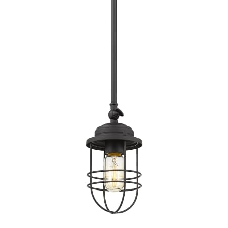 Golden Lighting Seaport 5" Wide Mini Pendant Black