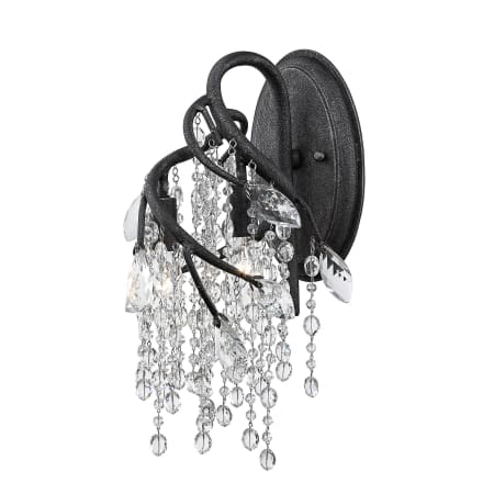 Golden Lighting Autumn Twilight 2 Light 16" Tall Wall Sconce Black Iron