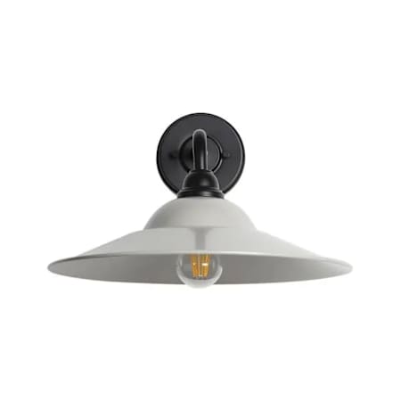 Golden Lighting Croma 12" Tall Outdoor Wall Sconce Matte Black / Matte Gray