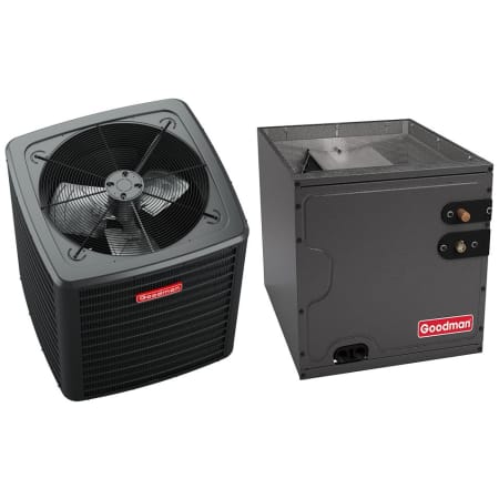 Goodman 3.5 Ton Cooling 14.3 SEER2 Central Air Conditioner System with Single-Stage Condenser and 30" x 21" Cased Downflow / Upflow A Coil with TXV N/A