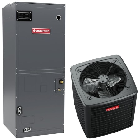 Goodman 3.5 Ton Cooling 15.2 SEER2 Central Air Conditioner System with Single-Stage Heat Pump and 1,165 CFM Air Handler N/A