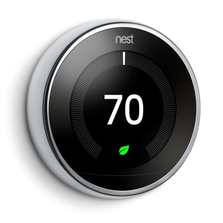 Google Nest Nest Learning Thermostat - 3rd Generation Polished Steel