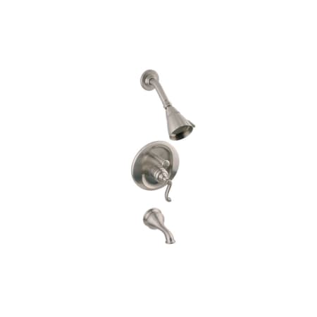 Graff Clearance Tub and Shower Trim Package with 2 GPM Single Function Shower Head Brushed Nickel