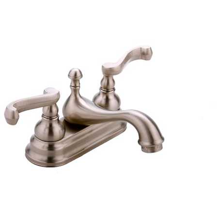 Graff Chanteaux 2.2 GPM Centerset Bathroom Faucet with Drain Assembly Brushed Nickel