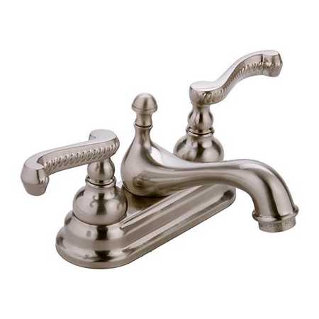 Graff Chanteaux 2.2 GPM Centerset Bathroom Faucet with Drain Assembly and Lever Handles Brushed Nickel