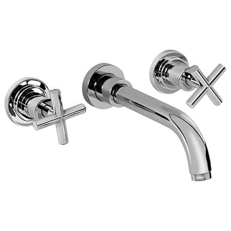 Graff Infinity 2.2 GPM Wall Mounted Widespread Bathroom Faucet Brushed Nickel