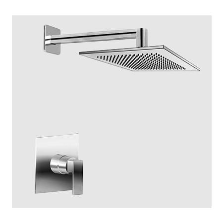 Graff Full Pressure Balancing Shower System Trim Only with 1.8 GPM Showerhead - Less Rough In Polished Chrome