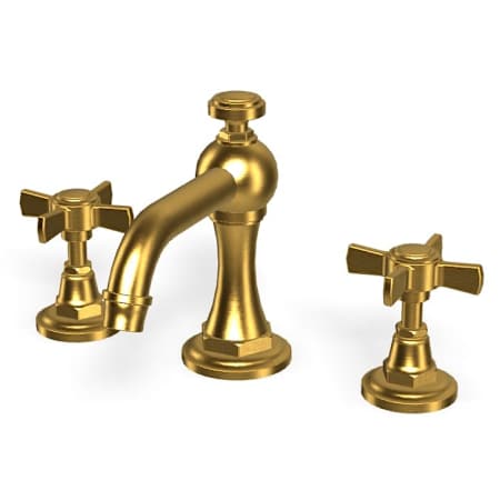 Graff Camden 1.2 GPM Widespread Bathroom Faucet 24K Brushed Gold Plated