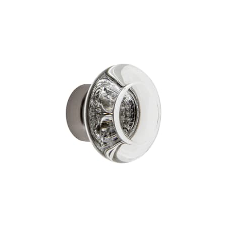 Grandeur Bordeaux 1-3/8" Luxury Crystal Round Vintage Cabinet Knob with Solid Brass Base Antique Pewter