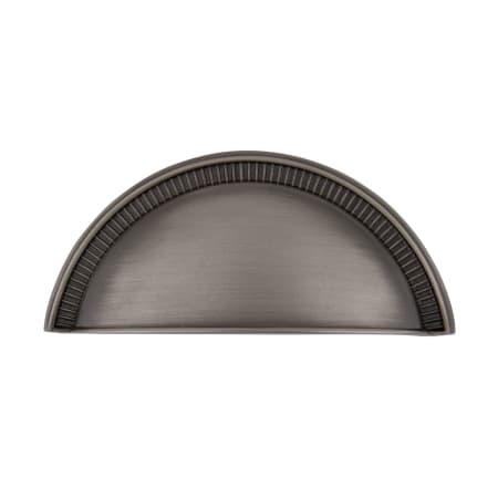 Grandeur Soleil 3" Center to Center Traditional Cup Solid Brass Cabinet Handle / Cup Drawer Pull Antique Pewter