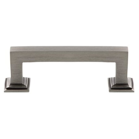 Grandeur Geneva 3" Center to Center Solid Brass Luxury Square Cabinet Handle / Drawer Pull Antique Pewter