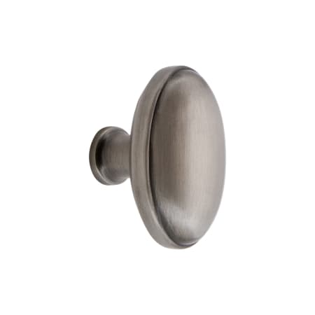 Grandeur Eden Prairie 1-3/4” Solid Brass Vintage Oval Cabinet Knob Antique Pewter
