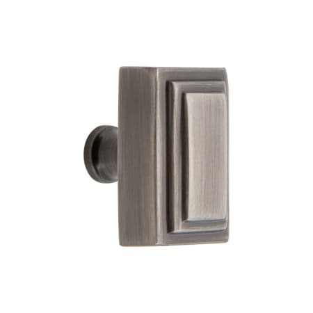 Grandeur Carre 1-3/4” Solid Brass Rectangular Cabinet Knob Antique Pewter