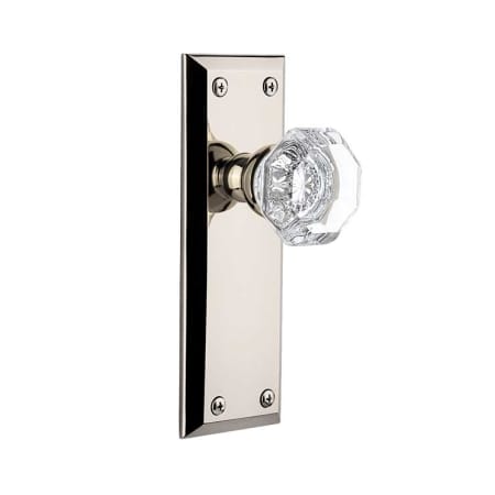 Grandeur Fifth Avenue Passage Door Knob Set with Chambord Crystal Knob Polished Nickel