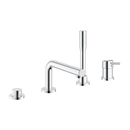 Grohe Concetto New Deck Mounted Roman Tub Filler with Hand Shower Starlight Chrome