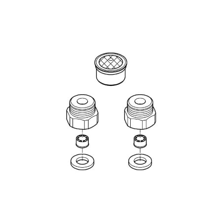 Grohe Low Flow Solution Kit 0.5 GPM for Single Hole Faucets Starlight Chrome